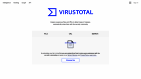 What Virustotal.com website looked like in 2020 (3 years ago)