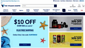 What Vitaminshoppe.com website looked like in 2020 (3 years ago)