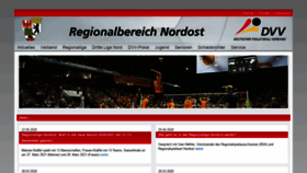 What Volleyball-nordost.de website looked like in 2020 (4 years ago)