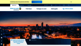 What Vilnius-airport.lt website looked like in 2020 (3 years ago)
