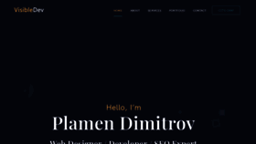 What Visibledev.net website looked like in 2020 (5 years ago)