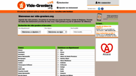 What Vide-greniers.org website looked like in 2020 (3 years ago)