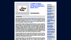 What Voicevote.org website looked like in 2020 (3 years ago)