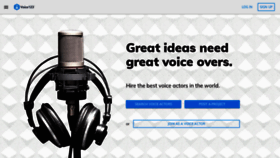 What Voice123.com website looked like in 2020 (3 years ago)