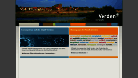 What Verden.de website looked like in 2020 (3 years ago)