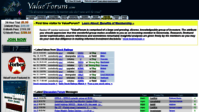 What Valueforum.com website looked like in 2020 (3 years ago)