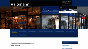 What Valomanni.fi website looked like in 2020 (3 years ago)
