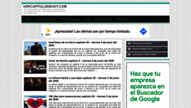What Vercapitulodehoy.com website looked like in 2020 (3 years ago)