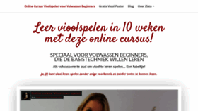 What Vioolspelen.nl website looked like in 2020 (3 years ago)