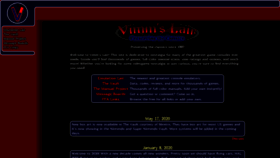 What Vimm.net website looked like in 2020 (5 years ago)
