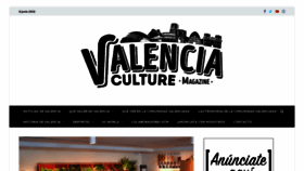 What Valenciaculture.com website looked like in 2020 (3 years ago)