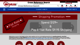 What Vbelts4less.com website looked like in 2020 (3 years ago)