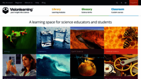 What Visionlearning.com website looked like in 2020 (3 years ago)