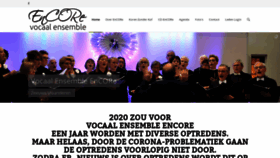 What Vocaalensembleencore.com website looked like in 2020 (3 years ago)
