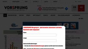 What Vorsprung-online.de website looked like in 2020 (3 years ago)