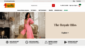 What Vedicfashion.com website looked like in 2020 (3 years ago)