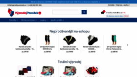 What Vyprodej-ponozek.cz website looked like in 2020 (3 years ago)