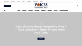 What Voicesoncentralasia.org website looked like in 2020 (3 years ago)