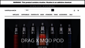 What Vapeshack.com website looked like in 2020 (3 years ago)