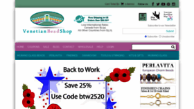What Venetianbeadshop.com website looked like in 2020 (3 years ago)