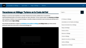 What Vacacionesenmalaga.com website looked like in 2020 (3 years ago)