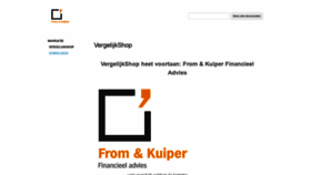 What Vergelijkshop.nl website looked like in 2020 (3 years ago)