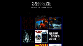 What Videogamescrapbook.com website looked like in 2020 (3 years ago)