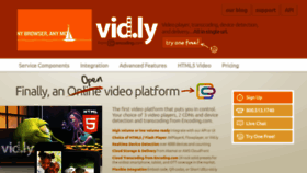 What Vidly.com website looked like in 2020 (3 years ago)