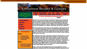 What Vietnamese-recipes.com website looked like in 2020 (3 years ago)