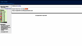 What Vijaykodali.com website looked like in 2020 (3 years ago)
