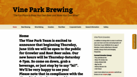 What Vinepark.com website looked like in 2020 (3 years ago)