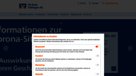 What Volksbank-tuebingen.de website looked like in 2020 (3 years ago)