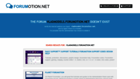 What Vladmodels.forumotion.net website looked like in 2020 (3 years ago)