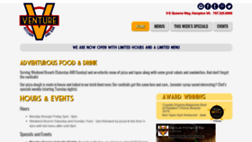 What Venturekitchenandbar.com website looked like in 2020 (4 years ago)