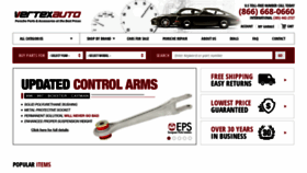What Vertexauto.com website looked like in 2020 (3 years ago)