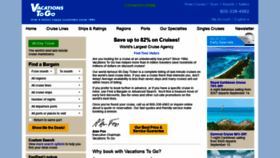 What Vacationstogo.com website looked like in 2020 (3 years ago)
