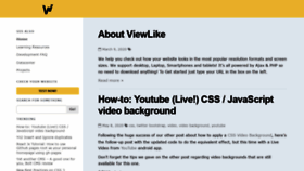 What Viewlike.us website looked like in 2020 (3 years ago)