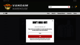 What Vandamwarehouse.com website looked like in 2020 (3 years ago)