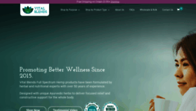 What Vitalblendsnow.com website looked like in 2020 (3 years ago)