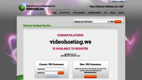What Videohosting.ws website looked like in 2020 (3 years ago)
