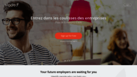 What Viadeo.fr website looked like in 2020 (3 years ago)