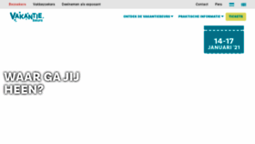 What Vakantiebeurs.nl website looked like in 2020 (3 years ago)
