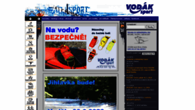 What Vodak-sport.cz website looked like in 2020 (3 years ago)