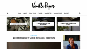 What Vanillapapers.net website looked like in 2020 (3 years ago)