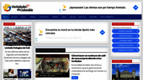 What Variedadesdecolombia.com website looked like in 2020 (3 years ago)