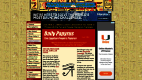 What Virtual-egypt.com website looked like in 2020 (3 years ago)