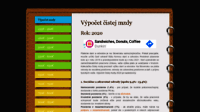 What Vypocet-cistej-mzdy.sk website looked like in 2020 (3 years ago)