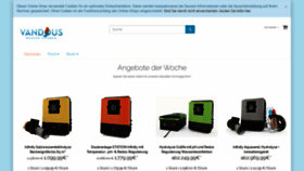 What Vandous.de website looked like in 2020 (3 years ago)