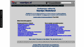 What Vaartips.nl website looked like in 2020 (4 years ago)