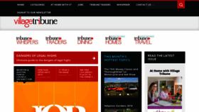 What Villagetribune.org.uk website looked like in 2020 (3 years ago)